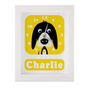 Personalised Children's dog Clock