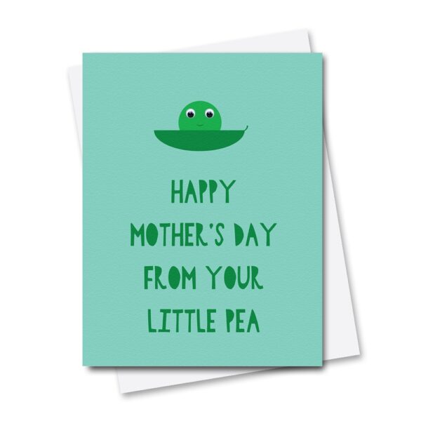 Mother's Day card with googly eyes