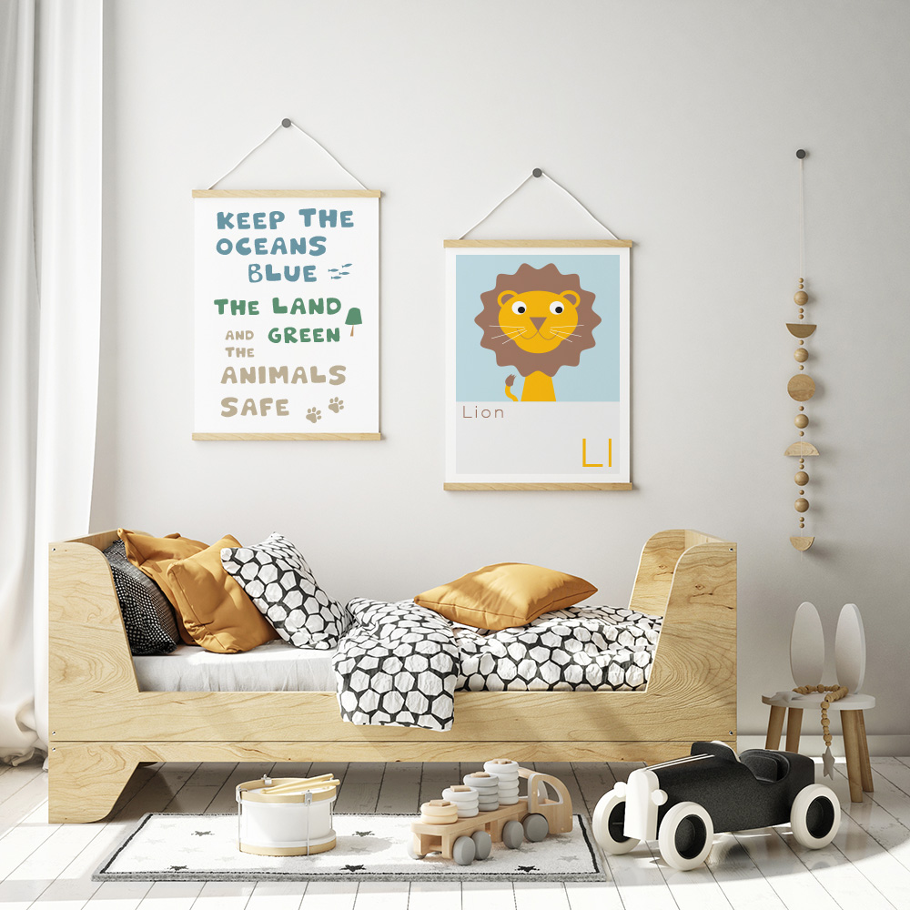 safari themed nursery wall art