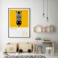 Cute Animal Alphabet nursery print featuring a Zebra