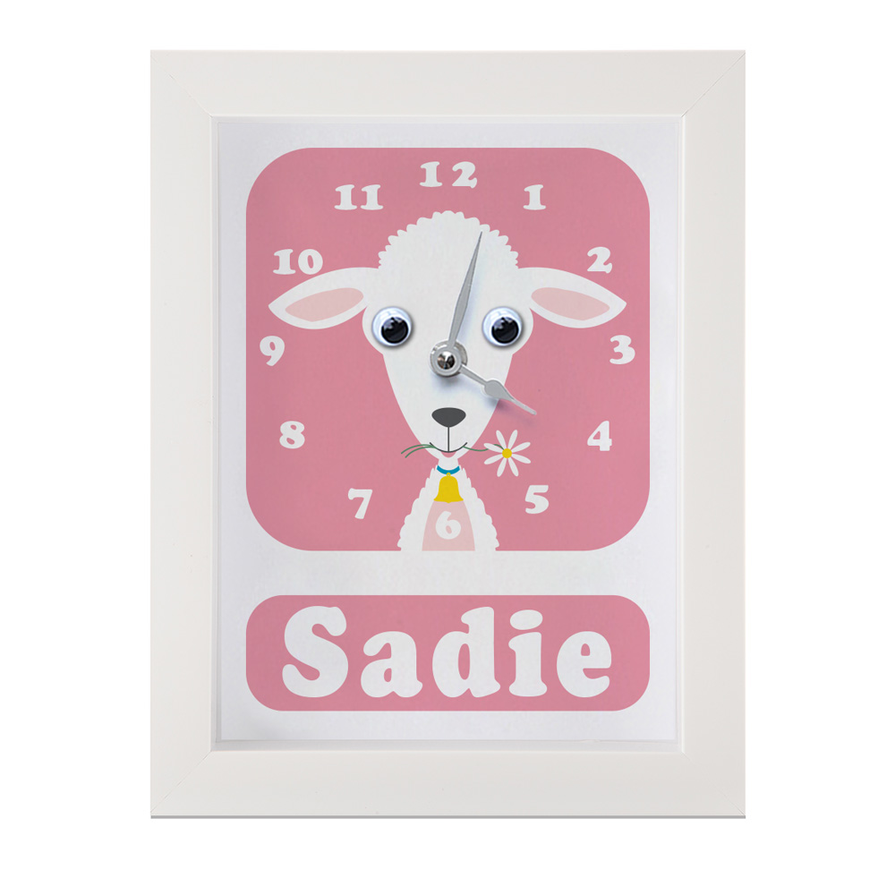 cute personalised clock for a girl