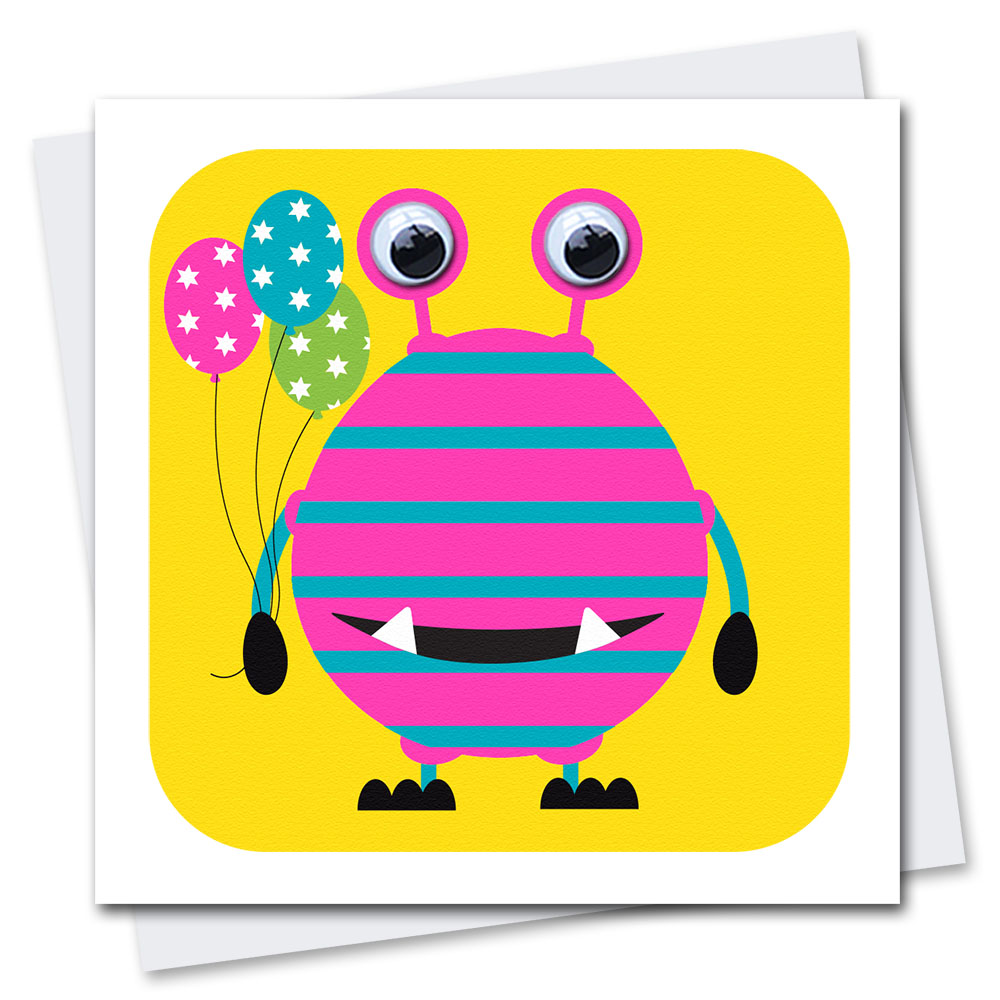 monster birthday card