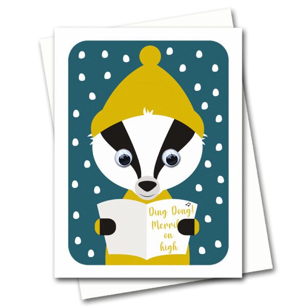 Badger Christmas Card