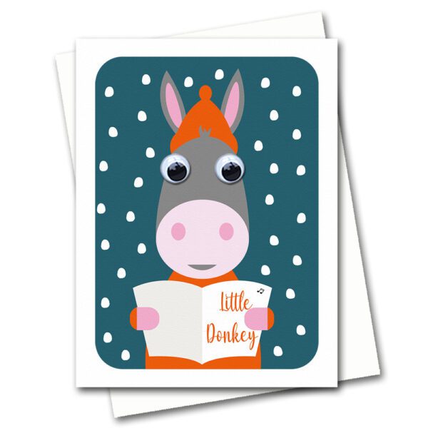 Donkey Christmas Card