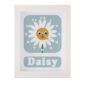 daisy flower childs nursery clock