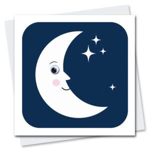 cute moon card